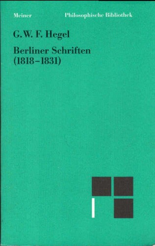 Berliner schriften 1818 - schriften, (1818