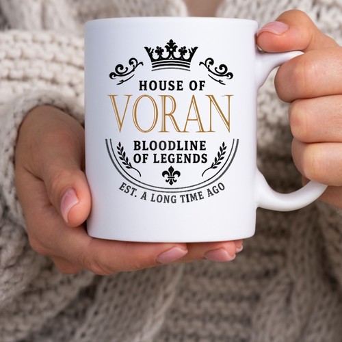 Voran family name mug house - voran,