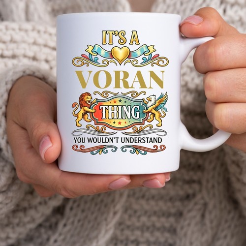 Voran family name mug birthday - voran,