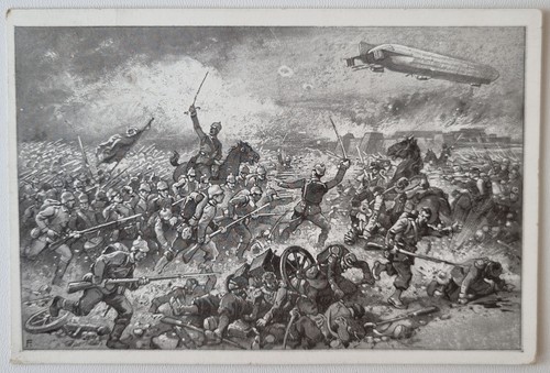 Zeppelin postcard artist - postcard, /