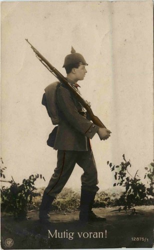 German soldier brave forward - german,